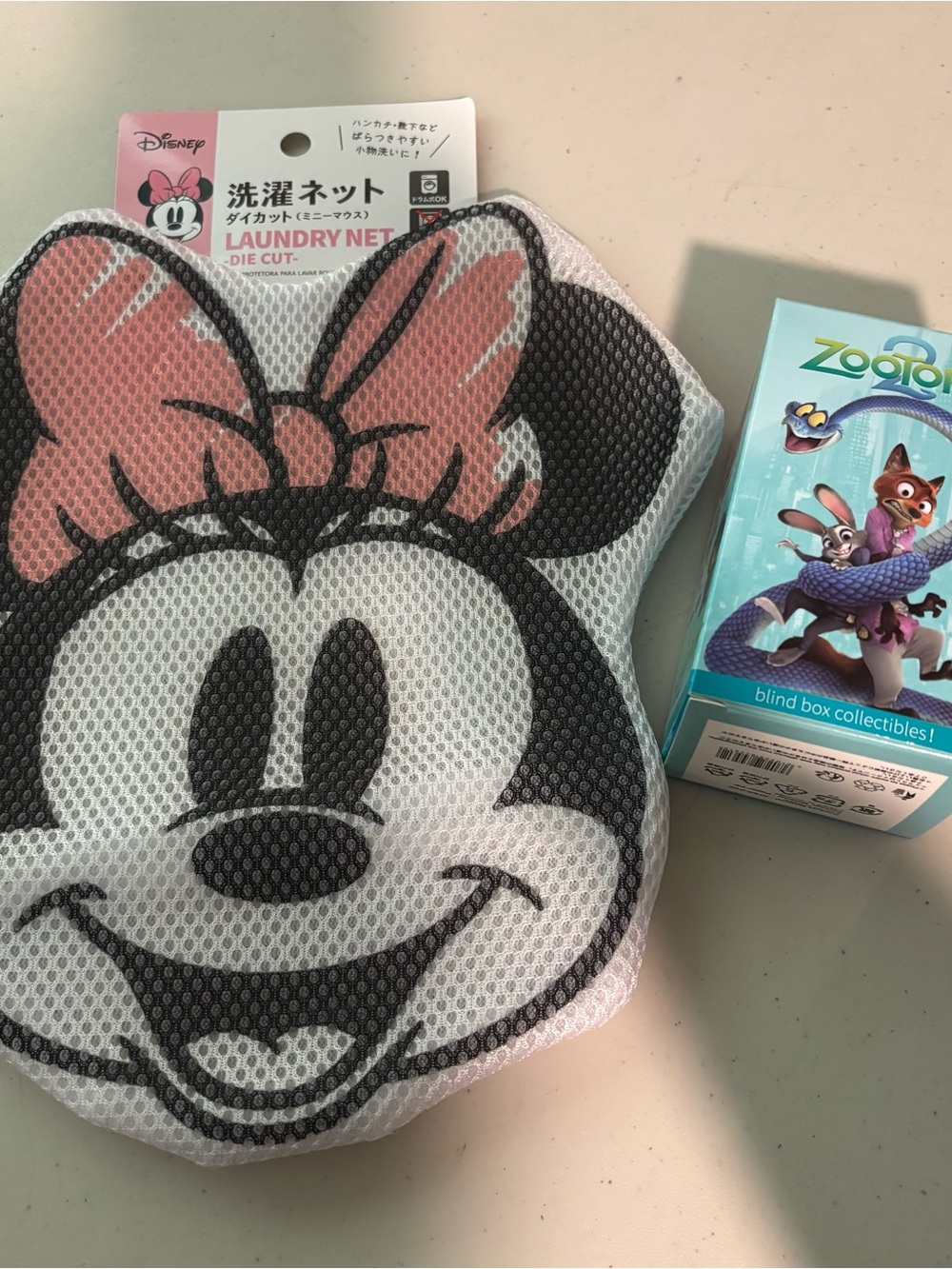 Disney Minnie Mouse Pink Laundry Net for Kids & zootopia mystery box new